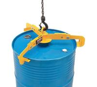 Lève-tambour vertical, pince de levage de tambour de 1100 lb for fûts en acier et en plastique de 30 à 55 gallons, écarteur de crochet de baril en acier allié(F)