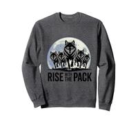 Lève-toi avec la meute de loups Sweatshirt