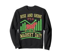 Lève Toi Brille Jour Marché Bulle Trading Sweatshirt