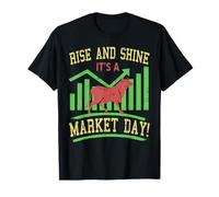 Lève Toi Brille Jour Marché Bulle Trading T-Shirt