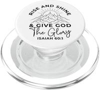 Lève-toi et Brille et Donne la Gloire à Dieu (Ésaïe 60, 1 chrétien) PopSockets PopGrip pour MagSafe