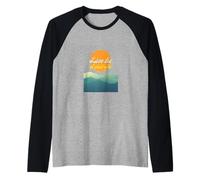 Lève toi et marche, phrase positive et drole Manche Raglan