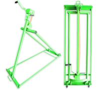 TERRE JARDIN - Lève Tracteur Tondeuse, Pliable à roulettes, avec Treuil, Cric de Levage 500 kg, Inclinaison 40°, Hauteur Max 80 cm - Lève Tondeuse à Gazon Tracteur, Stable et Robuste