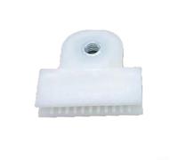 Lève-vitre de porte de voiture - Blanc - Spirale M6 - 39,5 x 15,7 x 4 mm - Boucle de support en plastique ABS solide pour lève-vitre