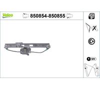 VALEO Lève-vitre Monte glace 850854 arrière gauche pour BMW 3 Limousine (E46)