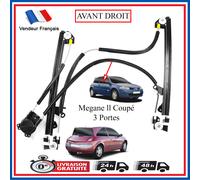 UM Mécanisme de lève-vitre Avant droit Mégane II Coupé 3 portes Sans moteur – Réf. 8200085843