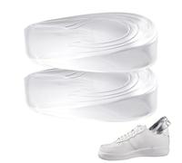 Lève-vitre en silicone transparent - Semelles pour chaussures | Rehausseur intérieur pour pieds, inserts en gel souples réglables, supports confort invisibles pour la différence de hauteur des jambes