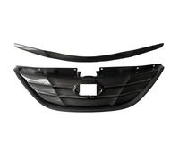 Leve vitre Grilles De Pare-chocs Avant Pour Hyundai Pour Sonata (2011-2015) - Accessoires ABS Bande Décorative Capot(Carbon fiber texture)