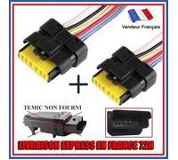 LEVE VITRE PIECES COMPATIBLE Kit Lot 2 pcs Prise fiche module temic prévu pour clio 3 espace 4 megane 2 grand scenic 2