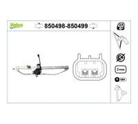 Valeo Lève-vitre 850498 Avant gauche compatible avec Renault Trafic