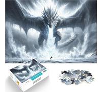 L'éveil du Dragon de Givre Puzzles de 1000 pièces pour Adultes Jeu intellectuel Jouet Offrir en Cadeau à Toute la Famille 38x26cm