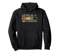 Level 02 Complete Vintage 02 Year 2nd Wedding Anniversary Sweat à Capuche