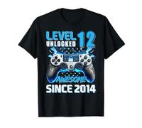 Level 12 Unlocked Awesome 2014 Jeu vidéo 12ème Anniversaire garçon T-Shirt