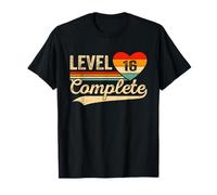 Level 16 Complete 16 Years Video Gamer Wedding Anniversary T-Shirt