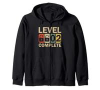 Level 2 Complete for Couples Funny 2nd Wedding Anniversary Sweat à Capuche