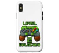 Level 2 Years T-Shirt débloqué Jeu vidéo 2ème Anniversaire Coque pour iPhone X/XS