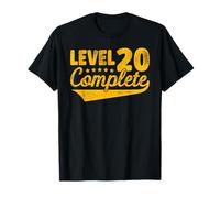Level 20 Complete Vintage 20th Wedding Anniversary T-Shirt