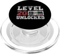 Level 20 Débloqué Vintage 20 Ans Gamer Cadeaux 20e Anniversaire PopSockets PopGrip pour MagSafe