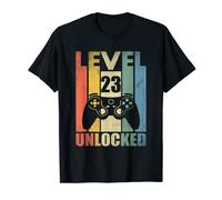 Level 23 Unlocked Birthday 23th 23 Years Old Bday Jeu vidéo T-Shirt
