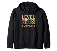 Level 3 Complete for Couples Funny 3rd Wedding Anniversary Sweat à Capuche