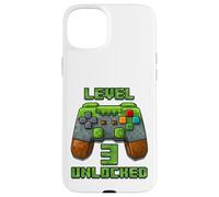 Level 3 Years T-Shirt débloqué pour 3e Anniversaire Coque pour iPhone 15 Plus