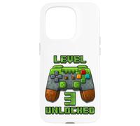Level 3 Years T-Shirt débloqué pour 3e Anniversaire Coque pour iPhone 15 Pro