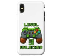 Level 3 Years T-Shirt débloqué pour 3e Anniversaire Coque pour iPhone X/XS