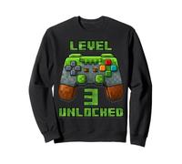 Level 3 Years T-Shirt débloqué pour 3e Anniversaire Sweatshirt