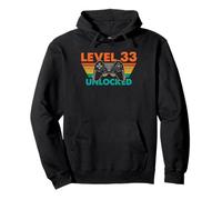 Level 33 Manette rétro débloquée pour Gamer Sweat à Capuche