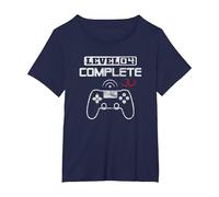 Level 4 Complete 4e Anniversaire Mariage 4 Ans Couples T-Shirt, Femme Grandes Tailles, Bleu Marine, 2X