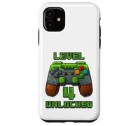 Level 4 Years T-Shirt débloqué pour 4e Anniversaire Coque pour iPhone 11