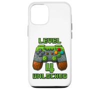 Level 4 Years T-Shirt débloqué pour 4e Anniversaire Coque pour iPhone 12/12 Pro