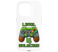 Level 4 Years T-Shirt débloqué pour 4e Anniversaire Coque pour iPhone 15 Pro