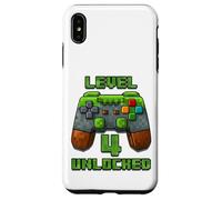 Level 4 Years T-Shirt débloqué pour 4e Anniversaire Coque pour iPhone XS Max