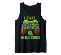 Level 4 Years T-Shirt débloqué pour 4e Anniversaire Débardeur