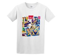 Level 42 A Physical Presence Funk Digital Printed Men Adult Short Sleeve White L