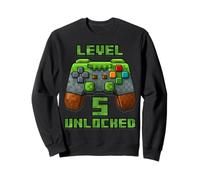 Level 5 Years Unlocked Shirt T-Shirt 5e Anniversaire Jeu vidéo Sweatshirt