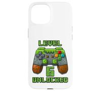 Level 6 Years T-Shirt débloqué pour 6e Anniversaire Coque pour iPhone 15