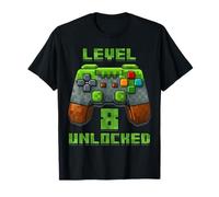 Level 8 Years T-Shirt débloqué pour 8e Anniversaire T-Shirt