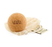 Level Body Mind Soul - Balle de Massage en Liège - Balle de Massage pour Tension Musculaire - Balle Yoga - Balle de Massage Tissus Profonds - Outil de Massage en Bois - Balle de Massage, 6.2 cm