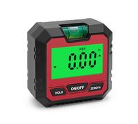 Level Box Rapporteur d'angle 490° Jauges biseautées avec base magnétique Rapporteur d'angle universel Outils de mesure Noir/Style 1, Rouge, Style 2