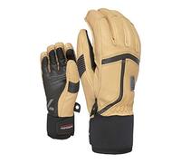 Level Cuir (Off Piste Leather Guants) pour Homme, Beige 8,5