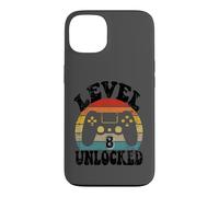 Level Eight Unlocked 8th Birthday Tee Video Game 8 Year Old Coque pour iPhone 13