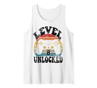 Level Eight Unlocked 8th Birthday Tee Video Game 8 Year Old Débardeur