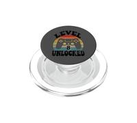 Level Eight Unlocked 8th Birthday Tee Video Game 8 Year Old PopSockets PopGrip pour MagSafe