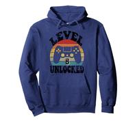 Level Eight Unlocked 8th Birthday Tee Video Game 8 Year Old Sweat à Capuche
