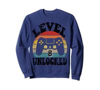 Level Eight Unlocked 8th Birthday Tee Video Game 8 Year Old Sweatshirt