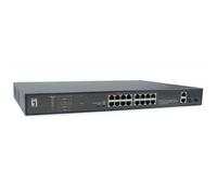 LevelOne FGP-2031 commutateur réseau Non-géré Fast Ethernet (10/100) Connexion Ethernet, supportant l'alimentation via ce port (PoE) 1U Noir G
