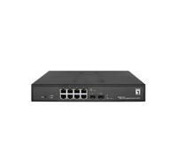 Levelone Hilbert 10-Port Gigabit Poe Smart Lite Switch - 8 Poe Ausg?nge - 2 X Gigabit Sfp - 802.3at/af Poe - 130w PoE-Leistungsbudget (geS-2110p)