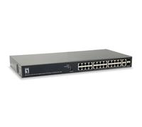 Level One Commutateur réseau GEP-2651 Géré L3 Gigabit (10/100/1000) PoE Noir